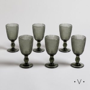 Set X 6 Copas Selma Grey VASSA