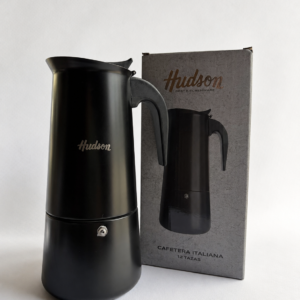 Cafetera Tipo Italiana 12p Negra Hudson