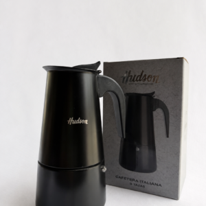 Cafetera Tipo Italiana 9p Negra Hudson