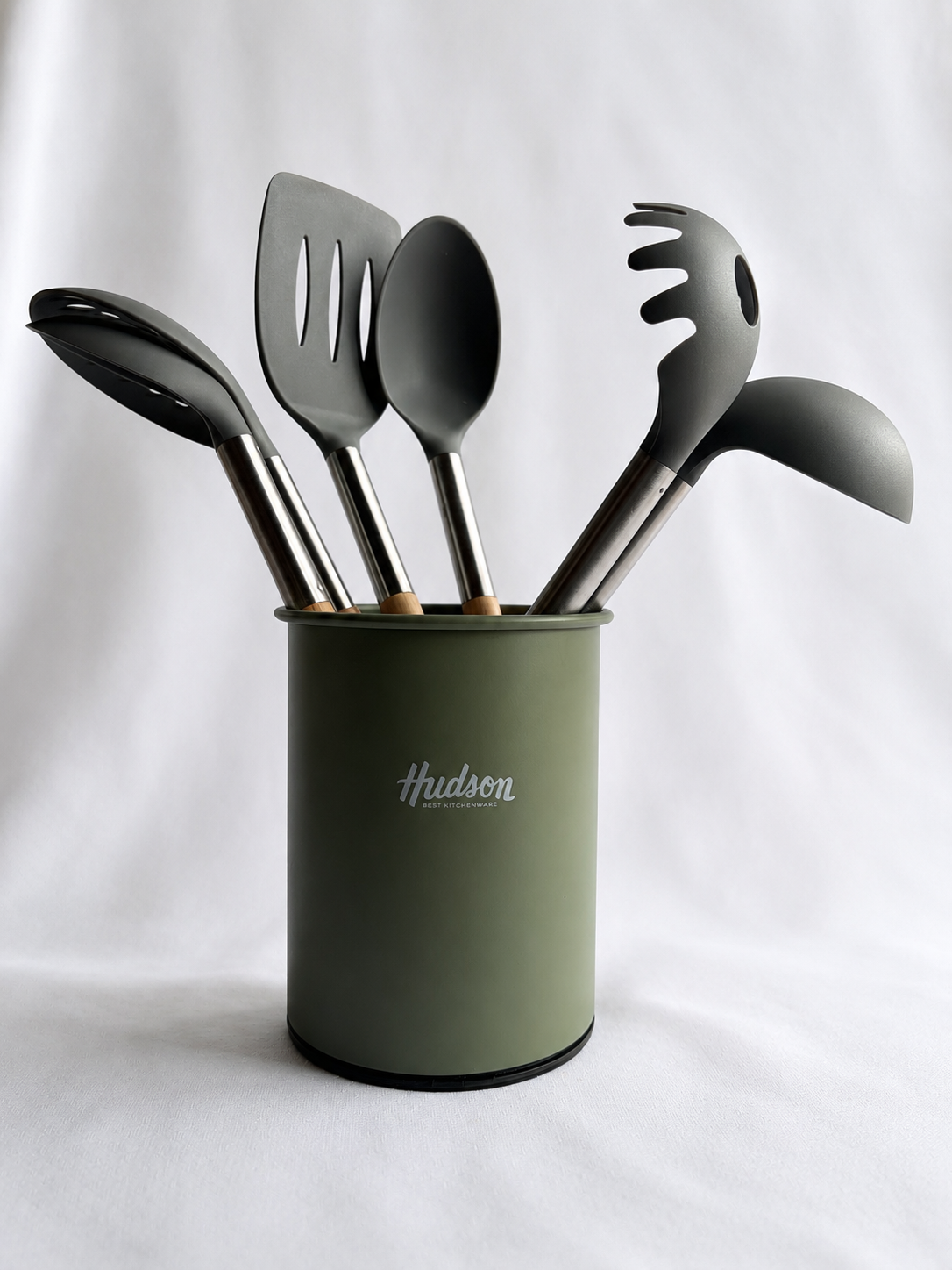 Set 6 Utensilios Mango Madera Olive Hudson - Image 2