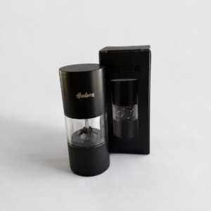 Molinillo Pimentero Acero Inox Negro Hudson
