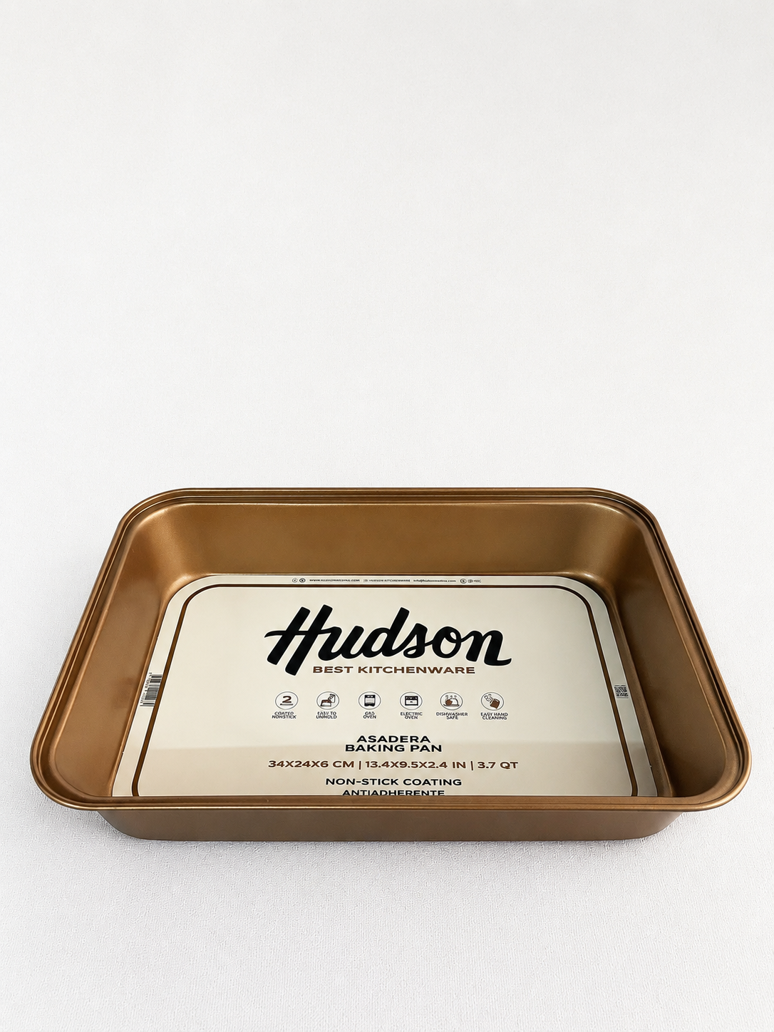 Asadera Rectangular 34x24 Cobre Hudson