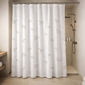 Cortina de Baño Gasa Magnolia Natural