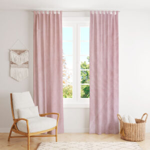 Cortinas de Ambiente 2 Paños Tusor Rosa Viejo