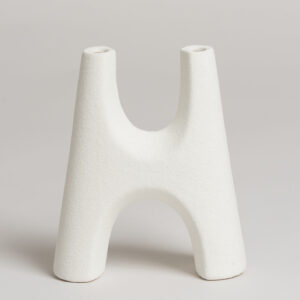 Florero Ceramica H Blanco