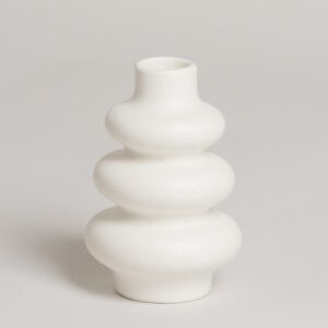 Florero Ceramica Urulette Blanco