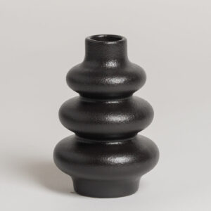 Florero Ceramica Urulette Negro