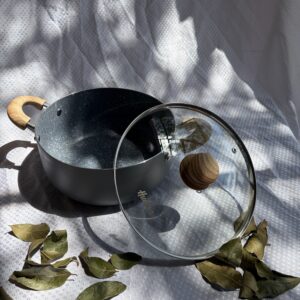 Cacerola 24 cm Granito Gris Hudson