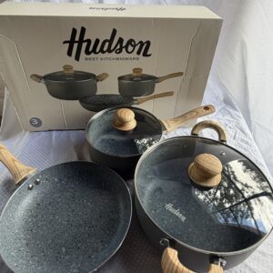 Batería Granito Gris 5 pzs Hudson