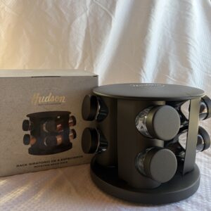 Especiero Giratorio 8 Frascos Negro Hudson