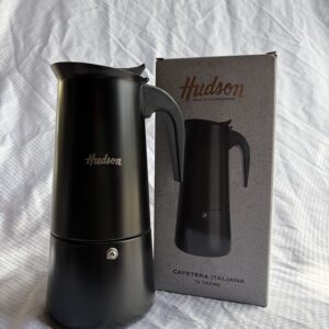 Cafetera Tipo Italiana 12p Negra Hudson
