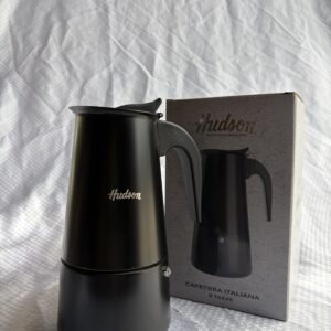 Cafetera Tipo Italiana 9p Negra Hudson