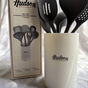 Set 6 Utensilios Nylon Blanco Hudson