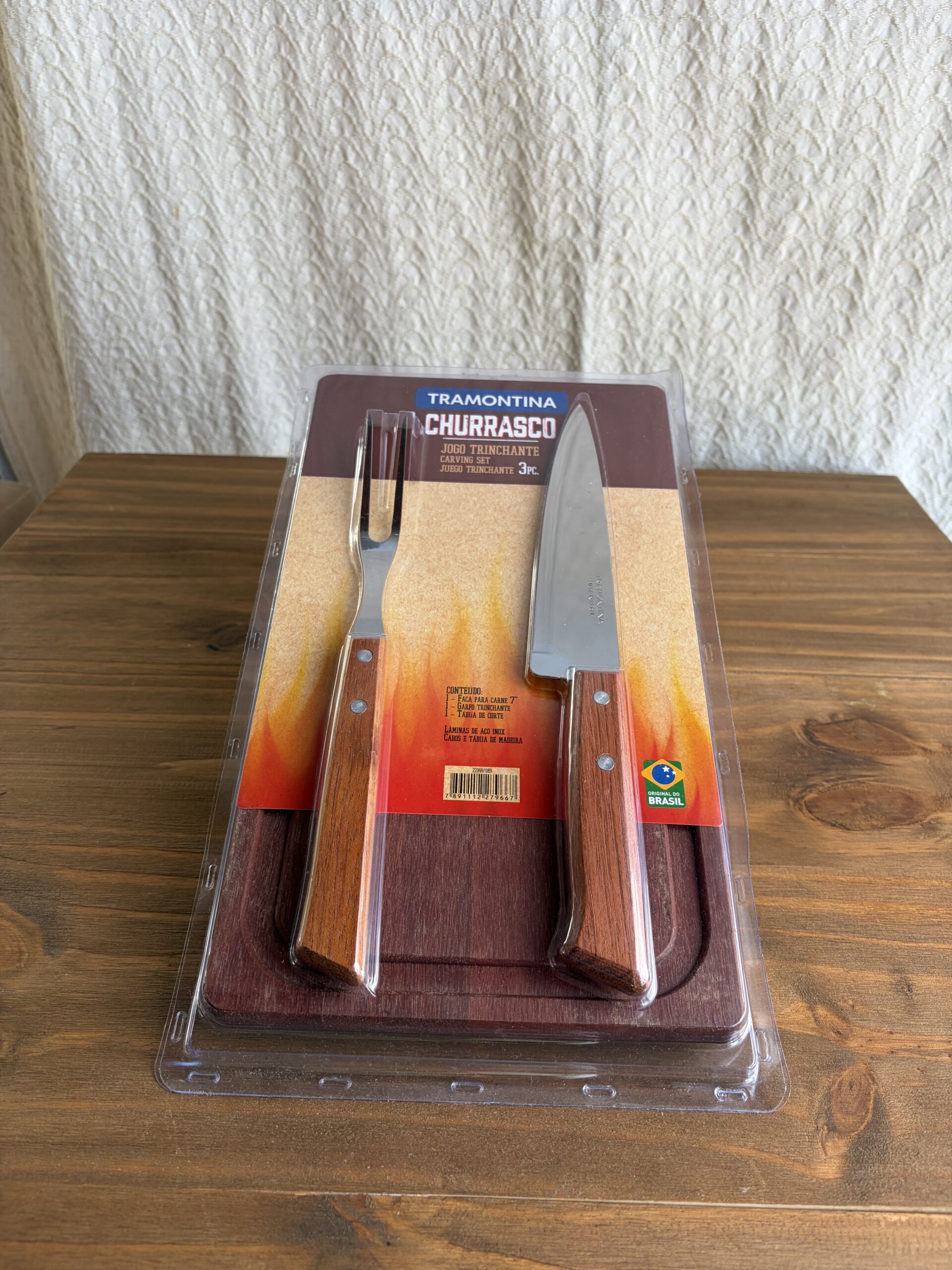 Juego Para Asado 3 Piezas Naturale Tramontina