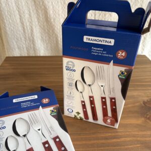 Juego De Cubiertos 24 Piezas Polywood Tramontina