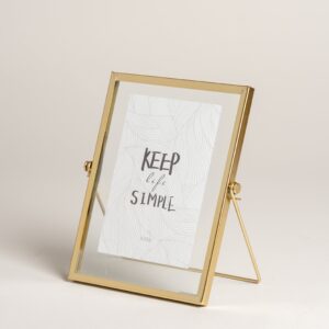 Portarretrato Metalico Dorado S