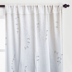 Cortinas de Ambiente 2 Paños Enredadera Gris