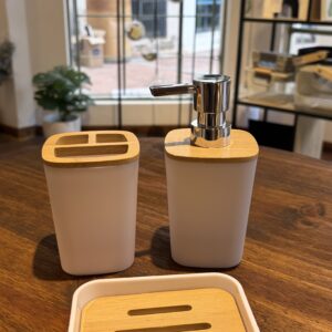 Set x3 piezas de baño Balmed Blanco