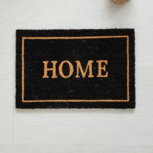 Felpudo Coco y Goma HOME BLACK