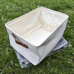 Cesto rectangular Luster Beige