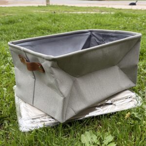 Cesto rectangular Luster gris