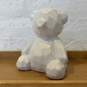 Pieza decorativa bear blanca
