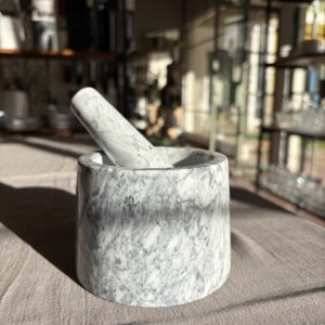Mortero de Marmol Blanco