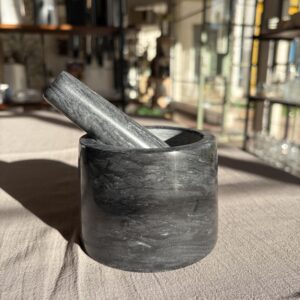 Mortero de Marmol Negro